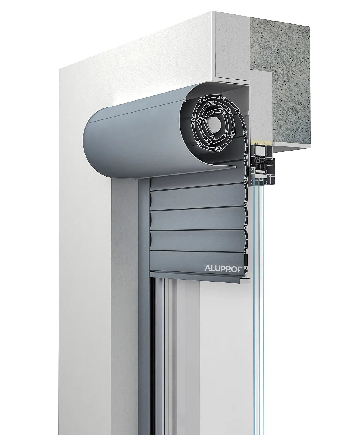 Aluprof Safety Premium RC3 slēģi — pastiprināts auduma profils PE 55